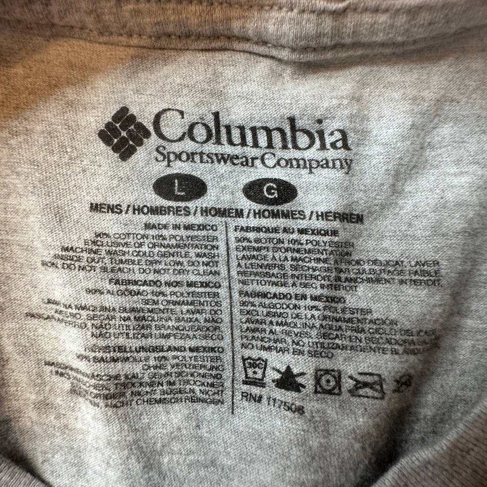 Columbia T-Shirt Mens L Gray PFG Jeep Surfboard Graphic Outdoor Short Sleeve Tee - Picture 3 of 8